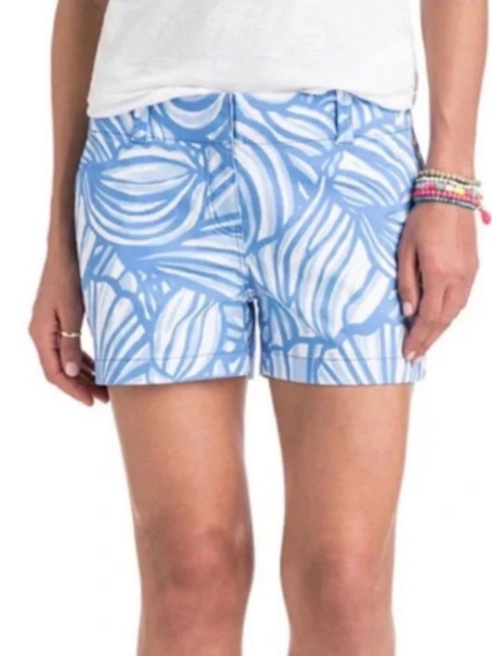 Vineyard Vines Nautilus Shell Print 5" Every Day‎ Shorts Womens Sz 6